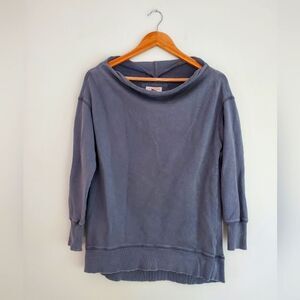 Pilcro by Anthropology gray cowl neck sweatshirt size small